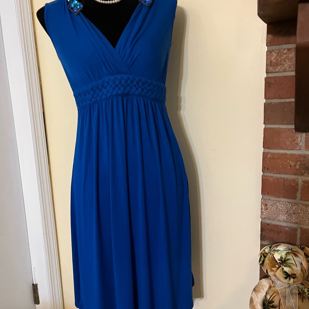 Boston Proper Royal Blue knit dress.